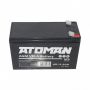 Автомобильный аккумулятор ATOMAN UPS12-34W 9А/ч-12V для UPS EN зажим (FASTON) - - 151x65x100